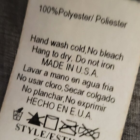 BLACK Sheer Top See Through Blouse Top or Cover-Up-  Size L - Picture 8 of 8